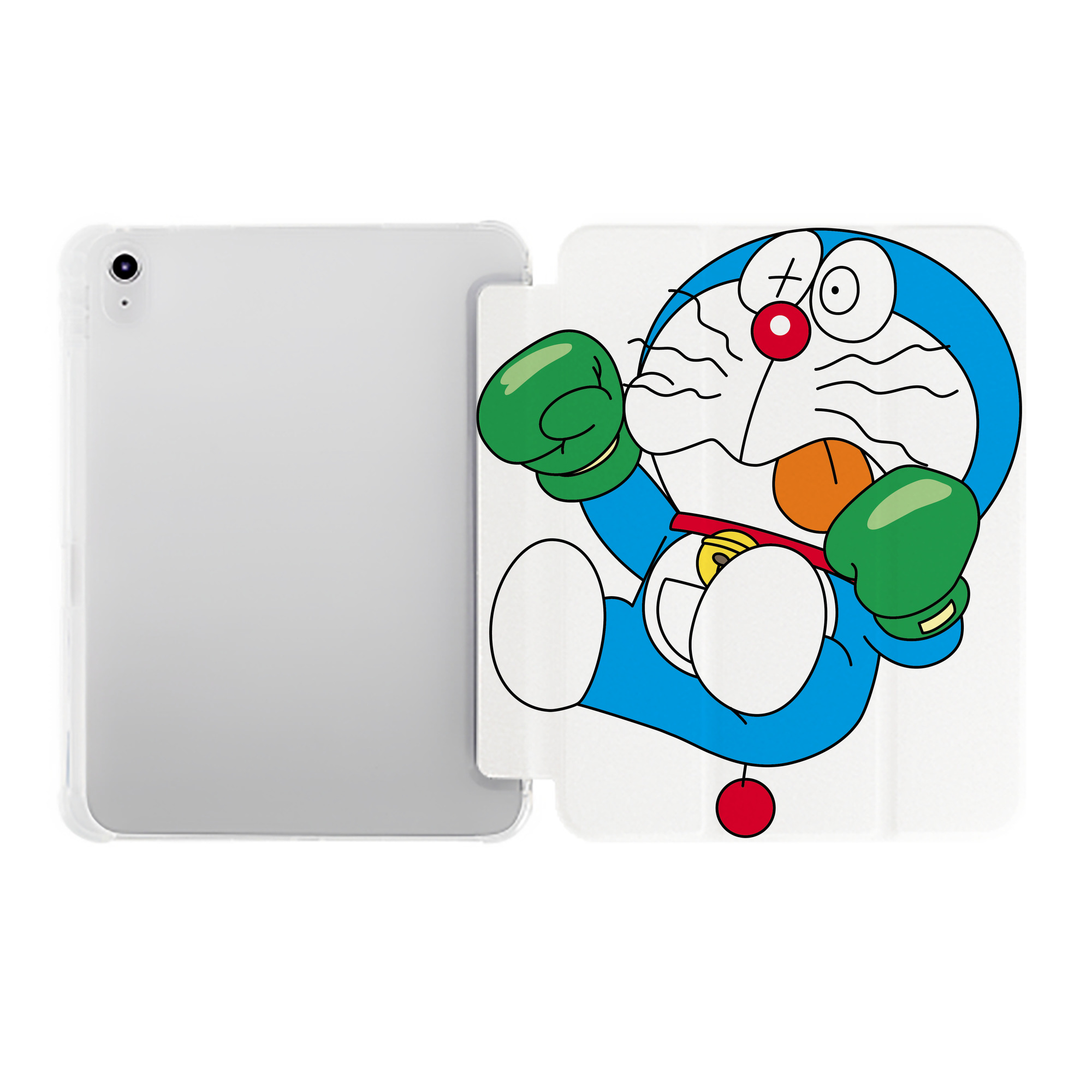 （画像用） ドラえもん Doraemon IPad ケース ペン収納付き 三つ折りスタンド PUレザー×シリコン 対応機種9.5/10.5/10.9インチ
